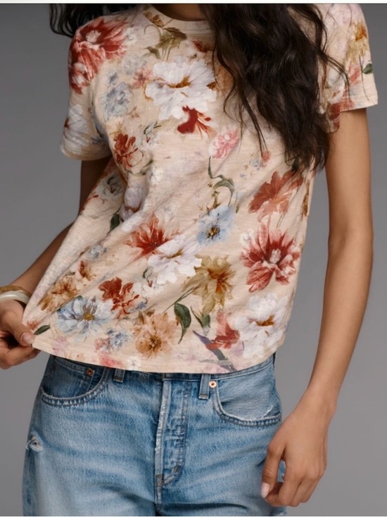 Pilcro Tops - Anthropologie Bennie Floral Tee